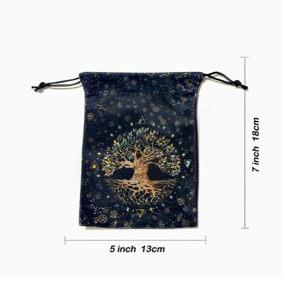 Tree of Life Drawstring Pouch Bag NWT - Picture 2 of 2